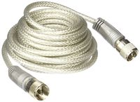 TruckSpec TSPS-8X18SM8 Silver 18' CB Antenna Mini-8 Coax Cable with PL-259 Connectors