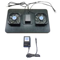 AV Receiver Cooling Fans with 12 Volt Trigger, Airchamber-Base & Multi-Speed Control