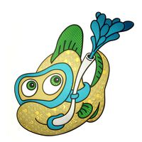 Tropical Fish Cute Metal Decal Sticker for Indoor or Outdoor Use on Laptops, Cars, Notebooks, Folders, Scrapbooking, Decor