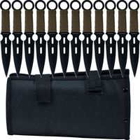 Whetstone Cutlery 12 Piece Set of S-Force Kunai Knives with Carrying Case