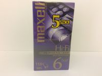 Maxell T-120 Hi-Fi Professional Grade 6hr VHS Tapes