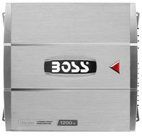 BOSS Audio Systems CH4300 CHAOS 1200-Watt Full Range, Class AB 2 to 8 Ohm Stable 4 Channel Amplifier with Remote Subwoofer Level Control