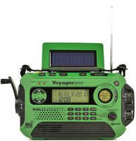 Kaito KA600L 5-Way Powered Emergency AM/FM/SW NOAA Weather Alert Radio with Solar,Dynamo Crank,Flashlight and Reading Lamp, Digital Radio with Larger Battery and Solar Panel (Green)