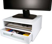 Victor Wood Monitor Riser, W1175 (Pure White)
