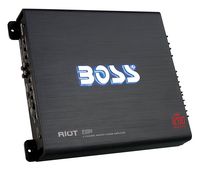 BOSS Audio Systems R3004 - Riot 1200 Watt, 4 Channel, 2 4 Ohm Stable Class AB, Full Range, Bridgeable, Mosfet Car Amplifier with Remote Subwoofer Control
