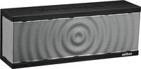 Bluetooth Speaker with Built-in Mic, Portable Wireless Loud Zetbox, NFC & AUX Connectivity, 10W, Up to 12 Hours Playtime, Wireless Speaker for iPhone, iPad, Galaxy, Nexus, and More - Silver & Black