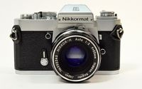 Nikon Nikkormat EL 35mm Manual Focus Camera with Rare Nippon Kogaku NIKKOR-H 50mm f/2 lens