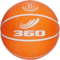 360 Athletics Playground Rubber Basketball, Size 6, Orange