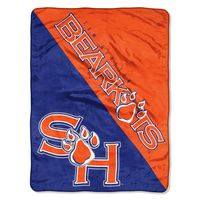 The Northwest Company Officially Licensed NCAA Sam Houston State Bearkats Halftone Micro Raschel Throw Blanket, 46" x 60", Multi Color