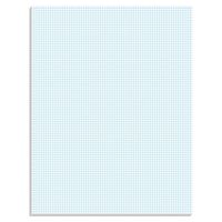 Ampad Quadrille Pad with 8 Squares per Inch, Letter Size, White, 50 Sheets per Pad (22-005)