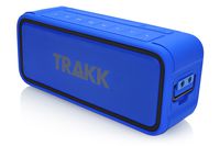 TRAKK GO 20W TR812BU Bluetooth Waterproof Wireless Indoor/Outdoor Speaker - IP67 Loud Portable Speaker with MaxBass Technology & 4400mAh Battery Pack - Waterproof/Dustproof/Shockproof, Blue