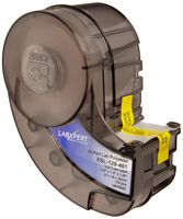 Brady XSL-129-461 Labxpert 1.5" Width x 2.25" Height, B-461 Self-Laminating Polyester, Matte Finish Black on White/Translucent Label (175 per Cartridge)