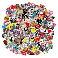 Sticker 200 Pcs Vinyl Waterproof Stickers Laptop Luggage Stickers Skateboard Guitar Travel Case Graffiti Sticker Door Car Motorcycle Bicycle Stickers Teens Adults Girls Boys (200 pcs)