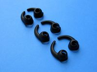 6pcs: 3 Pairs S/M/L (BK) Left and Right Side Enhanced Fit Stabilizers Helper Eartips Compatible with Jaybird X2 Earphones Headphones