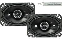 Kicker DS Series DSC4604 4X6" 4-Ohm 30 Watt RMS Coaxial Car Speaker Pair