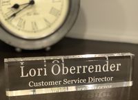 Personalized Desk Office Acrylic Name Plate - Choose 8" or 10" (10" Length)