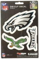 NFL Philadelphia Eagles Team Decal, 3-Pack