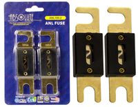 Absolute ANL100-2, 2 Pack ANL Fuses 100 Amp Gold Plated