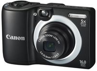 Canon PowerShot A1400 16.0 MP Digital Camera with 5x Digital Image Stabilized Zoom 28mm Wide-Angle Lens and 720p HD Video Recording (Black) (OLD MODEL)