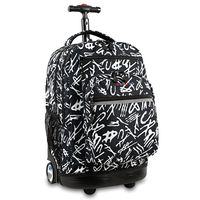 J World New York Sundance Laptop Rolling Backpack, Script, One Size