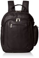 Piel Leather Laptop Backpack/Shoulder Bag, Black