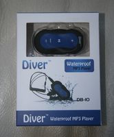 Diver DB-10 4GB Waterproof MP3 Player with Waterproof Earphones (Blue)