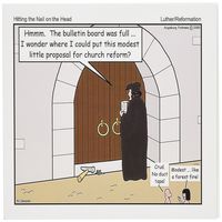 3dRose Luther - Hitting The Nail on The Head - Greeting Cards, 6 x 6", Set of 6 (gc_2587_1)