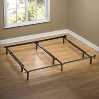 Zinus Michelle Compack Adjustable Steel Bed Frame, for Box Spring and Mattress Set, Fits Full to King