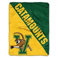 The Northwest Company Officially Licensed NCAA Vermont Catamounts Halftone Micro Raschel Throw Blanket, 46" x 60", Multi Color