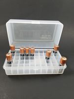 Legendary-Yes AA Size Battery Plastic Storage One Box Holder Container Holds 50 Batteries Clear Color