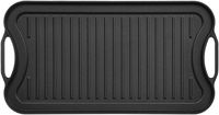 AmazonBasics 5204-1 Pre-Seasoned Cast Iron Reversible Grill/Griddle, 20.0710.430.98, oil