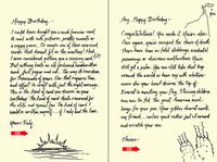 Quiplip Handwritten Yours Truly Birthday Cards, 6-Pack (YT01086PCK)