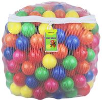 Click N' Play Pack of 100 Phthalate Free BPA Free Crush Proof Plastic Ball, Pit Balls - 6 Bright Colors in Reusable and Durable Storage Mesh Bag with Zipper