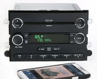 1 Factory Radio AM FM 6 Disc CD Player w Aux Input Compatible With 2006-09 Ford Fusion Mercury Milan 8E5T-18C815-AF