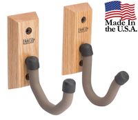 Hold Up Displays - Horizontal Gun Rack and Shotgun Hooks Store Any Rifle Shotgun and Bow - Real Hardwood Harvested in Wisconsin - Made in USA