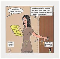 3dRose Isaiah 7 10 15 Champion Breakfast, Curds Honey - Greeting Cards, 6 x 6", Set of 12 (gc_19567_2)