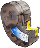 Brady XSL-75-461 Labxpert 1" Width x 2.625" Height, B-461 Self-Laminating Polyester, Matte Finish Black on White/Translucent Label (150 per Cartridge)