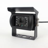 Camnex 1/3 CCD Colour Image Sensor Backup Reverse Camera with 18 Built-in Infrared LED Night Vision Waterproof Car Rear View Camera for Rv's, Bus, Trucks, Trailers, Harvester