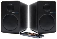 Grace Digital GDI-BTSP201 aptX Powered Bookshelf Bluetooth Speakers (Set of 2, Black)