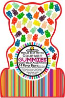 Happy Yummies Worlds Best Tasting Gourmet Gummies Super Bear Assortment 14oz