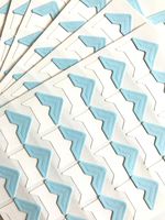 VEEPPO 240pcs Photo Mounting Corners Self Adhesive Paper for Photo Book Scrapbook (Blue)