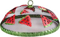 Palais Essentials Mesh Screen Food Cover Dome 12" Inch - Outdoor Picnic Food Cover Net (Watermelon)