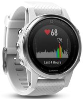 Garmin Fenix 5S - White with Carrara White Band (Renewed)