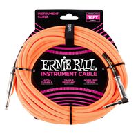 Ernie Ball Instrument Cable, Neon Orange, 18 ft. (P06084)