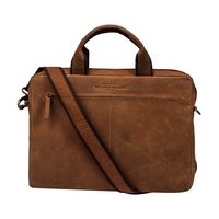 13 - 13.3 inch vintage Leather Sleek Handmade Sleeve | Shoulder bag | Messenger Bag | Office Briefcase compatible with MacBook Ultrabook Chromebook Notebook - Dark Brown by The Leather Warehouse