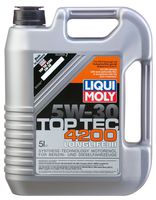 Liqui Moly (2011) Top Tec 4200 5W-30 Synthetic Motor Oil - 5 Liter Jug