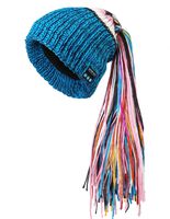 PRETTYGARDEN Wireless Headphone Beanie Hat with Detachable Stereo Speakers & Microphone, Fleece-Lined Faux Fur Pom Pom Music Beanie for Girls/Women/Her/Ladies