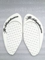 3D White Dots Gas Fuel Tank Traction Pad Anti Side Slip Protector For Suzuki Hayabusa GSXR1300 08-15