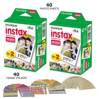 Fujifilm INSTAX Mini Instant Film (White) for Fujifilm Mini 8 & Mini 9 Cameras (40 Sheets)