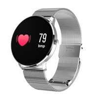 MeiLiio Smart Watch for Android Phones Color LCD Screen Heart Rate Monitor Smart Watch with Blood Pressure Monitoring Smart Wristband Alarm Clock Watch for Women Men (Silver)